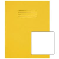 Rhino Exercise Book Plain 80 Pages 9x7 Yellow Pack of 100 VC48990