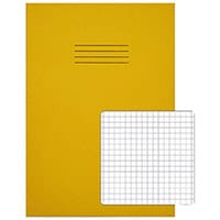Rhino Exercise Book 5mm Square 80 Pages A4 Yellow Pack of 50 VC49676