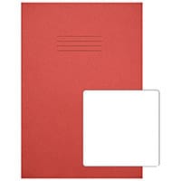 Rhino Exercise Book Plain 80 Pages A4 Plus Red Pack of 50 VC50452