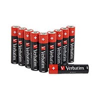 Verbatim AAA Battery Premium Alkaline Hangcard Pack of 10 49874