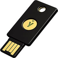 Yubico - Security Key NFC - Black - Two-Factor Authentication Security Key, (2FA) USB-A or NFC, FIDO U2F/FIDO2 Certified
