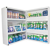 Wallace Cameron Metal Wall Cabinet with 50 Person First-Aid Compliance Kit