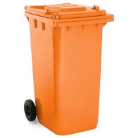 Craemer 2 Wheeled Plastic Bin 240L Orange