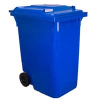 Craemer 2 Wheeled Plastic Bin 360L Blue