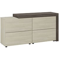 Auttica Cupboard Dublin Oak & Arctic Oak W1680xD450xH840mm