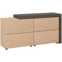 Auttica Cupboard Dublin Oak & Beech W1680xD450xH840mm