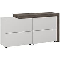 Auttica Cupboard Dublin Oak & Grey W1680xD450xH840mm