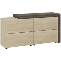 Auttica Cupboard Dublin Oak & Urban Oak W1680xD450xH840mm