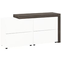 Auttica Cupboard Dublin Oak & White W1680xD450xH840mm