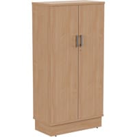 Grand Tall Cupboard With Lockable Doors W805xD420xH1615mm Beech