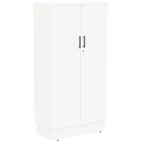 Grand Tall Cupboard With Lockable Doors W805xD420xH1615mm White