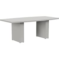 Grand 2000mm Grey Boat-Shaped Boardroom & Meeting Table