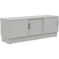 Grand Right Hand Side Large Credenza Unit With Sliding Doors & Back Door W1650xD480xH620mm Grey