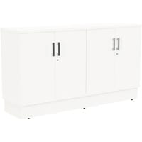 Grand 4 Doors Credenza Cabinet W1605xD420xH895mm White