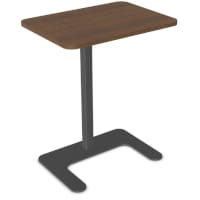 Gato Laptop Stand 550x400x670mm Black Frame & Antique Walnut Top