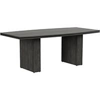 Oskar 2000mm Harbour Oak Boat Shaped Boardroom & Meeting Table