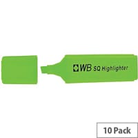 HiGlo Highlighter Pens Green Pack 10 WX01113