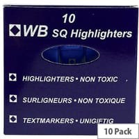 HiGlo Highlighter Pens Blue Pack 10 WX01114