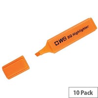 HiGlo Highlighter Pens Orange Pack 10 WX01115