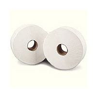 Mini Jumbo Toilet Roll Pack of 12 2Ply 17.5cm Hx 9cm W Metres White J26150