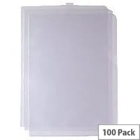 Cut Flush Folder Transparent A4 Pack of 100 WX24002