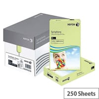 Xerox Symphony Pastel Green A4 Card Paper 160gsm Pack of 250 Sheets