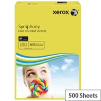 Xerox Symphony Dark Yellow A4 Paper 80gsm Pack of 500