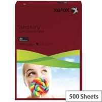 Xerox Symphony Dark Red A4 Paper 80gsm Pack of 500