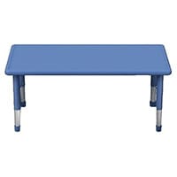 Adjustable Rectangle Table Blue