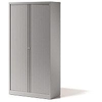 Bisley Side Opening Tambour Door Cupboard H1970xW1000xD470mm Silver - Supplied Empty, Variety of Shelves & Suspension Filing Roll Out Frames Available