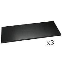 Bisley Standard Shelf For 1000mm Wide Cupboards & Tambour Units Black Pack of 3
