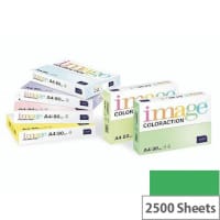 Image Coloraction Dublin Deep Green A4 Paper A4 80gsm Box of 2500 Sheets