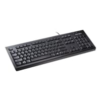 Kensington ValuKeyboard Qwerty Wired Black, Affordable & Reliable Design, With Spill Proof, Sealed Membrane Keys, USB or Battery Operated