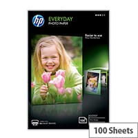 HP Everyday Glossy Photo Paper 100x150mm 200gsm Inkjet Pack of 100 Sheets