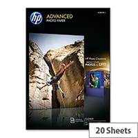 HP Advanced Photo Paper Glossy A3 (297 x 420 mm) 250 g/m² 20 Sheet(s) Photo Paper