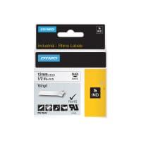 DYMO RhinoPRO Coloured Vinyl - Vinyl - permanent adhesive - white - Roll (1.2 cm x 5.5 m) 1 roll(s) tape - for Rhino 4200, 6000, 6000 Hard Case Kit; RhinoPRO 5000, 5000 Hard Case Kit