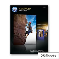 HP Advanced Glossy Photo Paper Glossy 130 x 180 mm 25 Sheet(s) Photo Paper