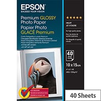 Epson Premium Glossy Photo Paper Glossy 100 x 150 mm 40 sheet(s) Photo Paper