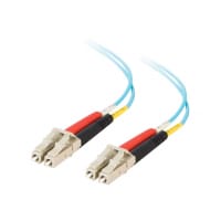 C2G LC-LC 10Gb 50/125 OM3 Duplex Multimode PVC Fiber Optic Cable (LSZH) - Network cable - LC multi-mode (M) to LC multi-mode (M) - 30 m - fibre optic - 50 / 125 micron - OM3 - halogen-free - aqua