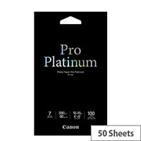 Canon Photo Paper Pro Platinum Glossy 101.6 x 152.4 mm 50 Sheet(s) Photo Paper