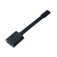 Dell - USB adapter - USB-C (M) to USB Type A (F) - USB 3.1 - 13.2 cm - black - for Alienware 17 R3; Latitude 5480