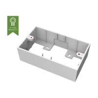 VISION TechConnect 3 2-Gang UK Backbox - Back box - white - 2-gang