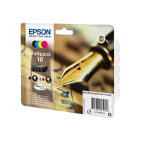 Epson 16 Multipack - 4-pack - black, yellow, cyan, magenta - original - blister with RF/acoustic alarm - ink cartridge - for WorkForce WF-2010, 2510, 2520, 2530, 2540, 2630, 2650, 2660, 2750, 2760
