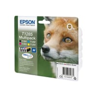 Epson T1285 Multipack - 4-pack - black, yellow, cyan, magenta - original - blister with RF/acoustic alarm - ink cartridge - for Stylus S22, SX130, SX230, SX235, SX430, SX435, SX438, SX440, SX445; Stylus Office BX305