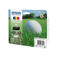 Epson 34 - 4-pack - black, yellow, cyan, magenta - original - blister - ink cartridge - for WorkForce Pro WF-3720, WF-3720DWF, WF-3725DWF