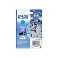 Epson 27 - 3.6 ml - cyan - original - ink cartridge - for WorkForce WF-3620, WF-3640, WF-7110, WF-7210, WF-7610, WF-7620, WF-7710, WF-7715, WF-7720