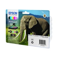 Epson 24XL Multipack - 6-pack - 55.7 ml - XL - black, yellow, cyan, magenta, light magenta, light cyan - original - blister - ink cartridge - for Expression Photo XP-55, 750, 760, 850, 860, 950, 960; Expression Premium XP-750, 850 - Epson 24 XL