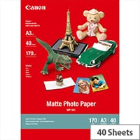 Canon MP-101 - A3 (297 x 420 mm) - 170 g/m² - 40 sheet(s) photo paper - for i6500, 9100, 9950; PIXMA iX7000; S6300, 9000
