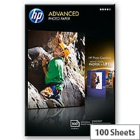 HP Advanced Glossy Photo Paper 100x150mm Borderless 250gsm Inkjet Pack of 100 Sheets