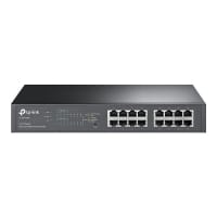 TP-Link Easy Smart TL-SG1016PE - Switch - smart - 8 x 10/100/1000 (PoE+) + 8 x 10/100/1000 - desktop, rack-mountable - PoE+ (110 W)